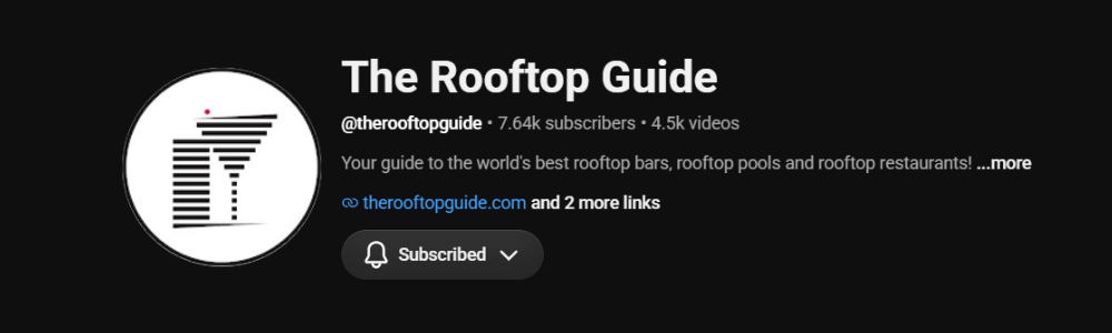 The Rooftop Guide (@therooftopguide) profile screenshot